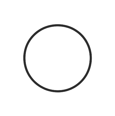 Step 1: Draw one circle in the middle of your paper. It does not need to be perfect.
