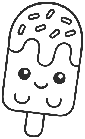 Step 4: Finish with shiny eyes, a smile, and two small curved arms.