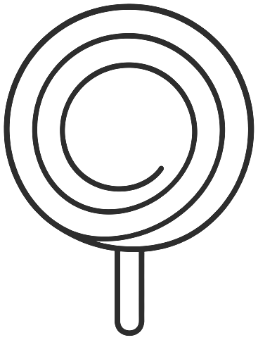 Step 3: Draw a ring just inside the circle, then a curling line inside that to start the swirl.