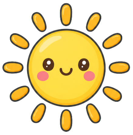Finished sun drawing
