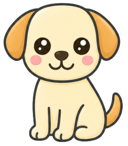 Finished dog drawing