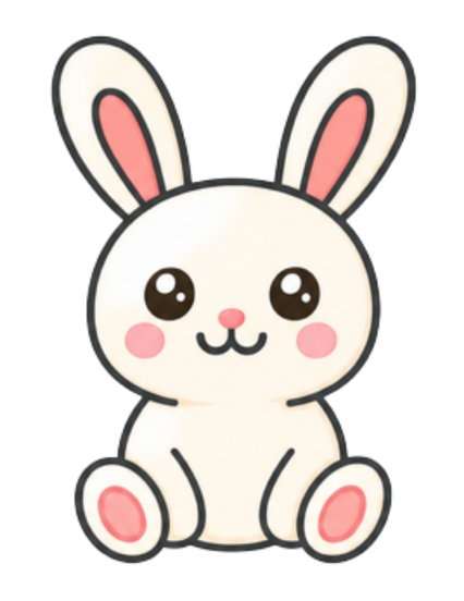 Finished bunny drawing
