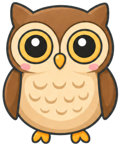 Simple Feather Drawing How to Draw a Owl for Kids (4 Easy Steps) - DooLuMa